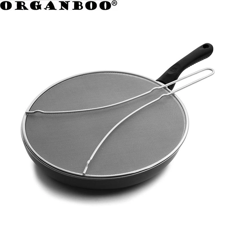 ORGANBOO 1PC Stainless steel steel handle stop oil splash cover partition water filter cover kitchen gadgets accessories
ORGANBOO 1PC Stainless steel steel handle stop oil splash cover partition water filter cover kitchen gadgets accessories