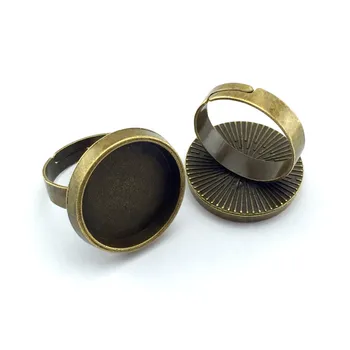 8pcs Ring Settings Antique Bronze Copper Brass Plated Adjustable Glass Cabochon Blank Ring Base Supplies for Jewelry 18/20/25mm
8pcs Ring Settings Antique Bronze Copper Brass Plated Adjustable Glass Cabochon Blank Ring Base Supplies for Jewelry 18/20/25mm