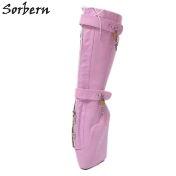 Sorbern Pink Ballet Boots Heelless Short Women Boot Crossdressed Heels Shoes Ladies Fetish Tiptoe Heels Lady Gaga Extreme Heels
Sorbern Pink Ballet Boots Heelless Short Women Boot Crossdressed Heels Shoes Ladies Fetish Tiptoe Heels Lady Gaga Extreme Heels
