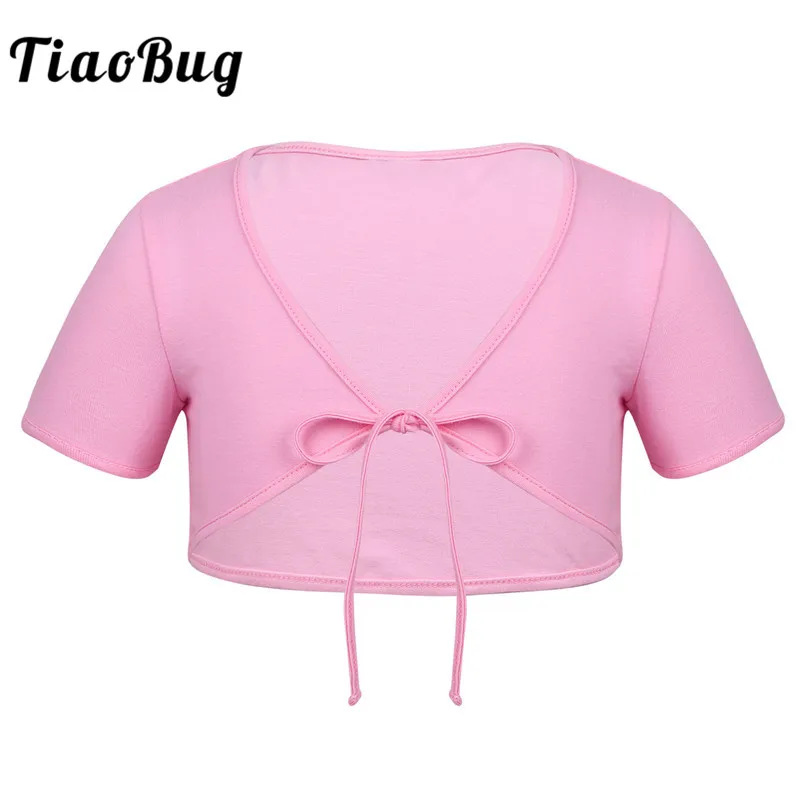 TiaoBug Kids Girls Short Sleeve Cotton Ballet Dance Bolero Jacket Coat Children Gymnastics Shrug Cardigan Crop Top Dance Costume
TiaoBug Kids Girls Short Sleeve Cotton Ballet Dance Bolero Jacket Coat Children Gymnastics Shrug Cardigan Crop Top Dance Costume
