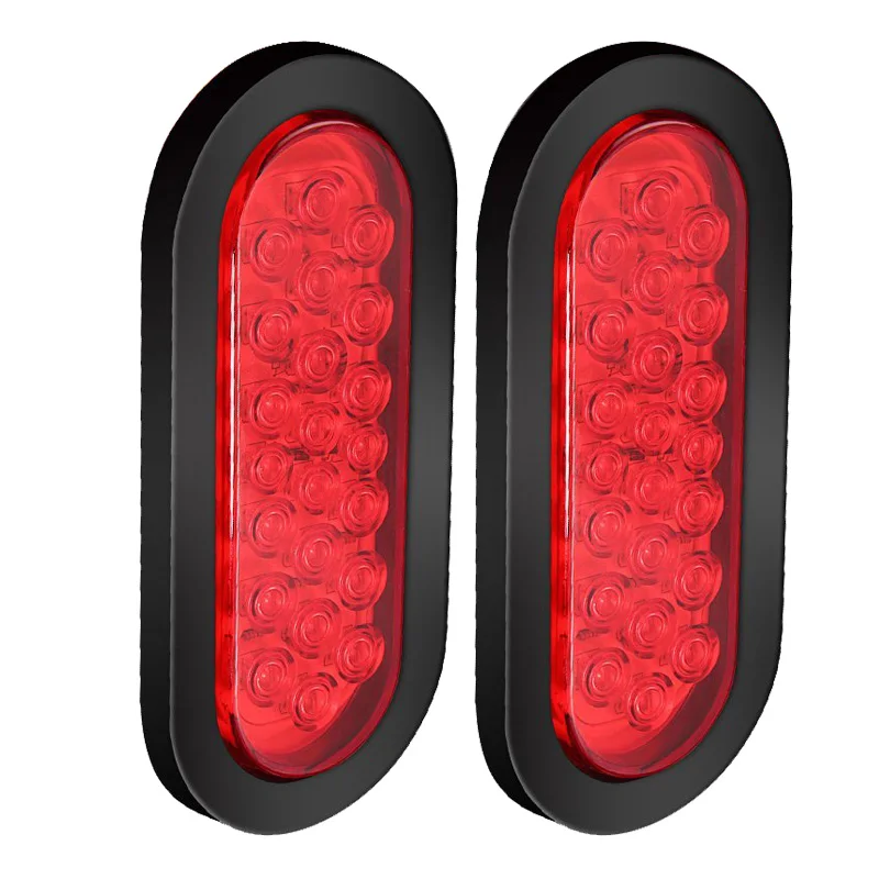 2pcs 22-LED Oval Red Stop/Turn Signal/Brake/Marker/Tail LED Light, Flush Mount for Truck Trailer Bus 12V
2pcs 22-LED Oval Red Stop/Turn Signal/Brake/Marker/Tail LED Light, Flush Mount for Truck Trailer Bus 12V