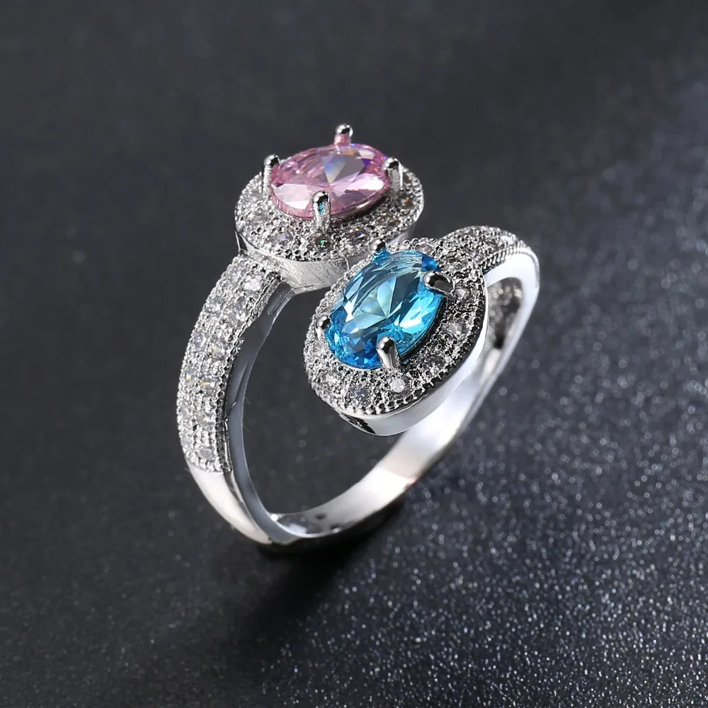 Лето 2020 креативное модное циркониевое кольцо женские кристаллы от Swarovski