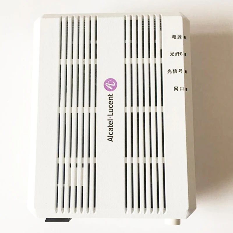 FTTH GPON ONU Alcatel Lucent Bell I-010G ONT with 1 GE GPON Router ethernet port, SC/UPC input, English vesion 100% new
FTTH GPON ONU Alcatel Lucent Bell I-010G ONT with 1 GE GPON Router ethernet port, SC/UPC input, English vesion 100% new