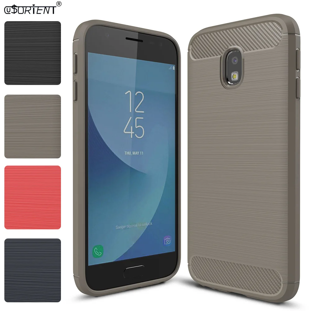 Чехол для Samsung Galaxy J3 Pro 2017 противоударный чехол из углеродного волокна телефона