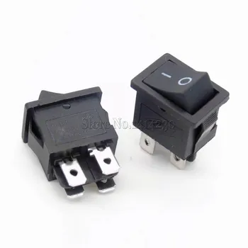 10PCS Ship Type Switch Black 15*21mm 4PIN ON-OFF Boat Rocker Switch 6A/250V 10A/125V LCD TV Power Switch 4 Contact Points
10PCS Ship Type Switch Black 15*21mm 4PIN ON-OFF Boat Rocker Switch 6A/250V 10A/125V LCD TV Power Switch 4 Contact Points