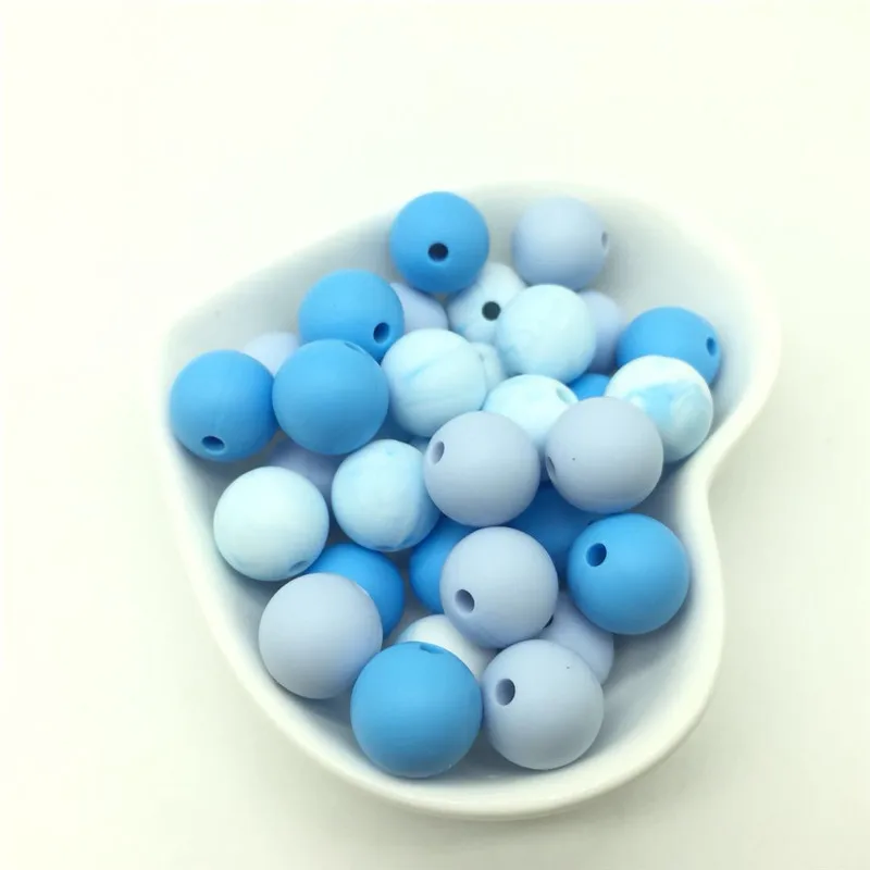 Marble Blue 40 PCS Silicone Ball Beads 12 MM Silicone Round Perle Beads For Teething Necklace Baby Teether Pendant Nursing Gifts 
Marble Blue 40 PCS Silicone Ball Beads 12 MM Silicone Round Perle Beads For Teething Necklace Baby Teether Pendant Nursing Gifts