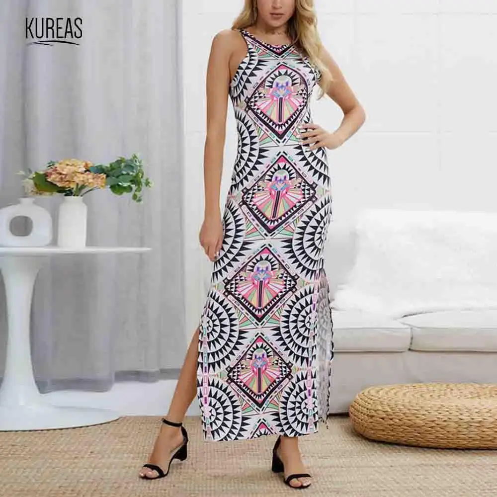 Kureas African Dresses for Women Slip Long Maxi Dress Dashiki Backless Robe Ethnic Summer Elegant Sundress Africa Clothes
Kureas African Dresses for Women Slip Long Maxi Dress Dashiki Backless Robe Ethnic Summer Elegant Sundress Africa Clothes