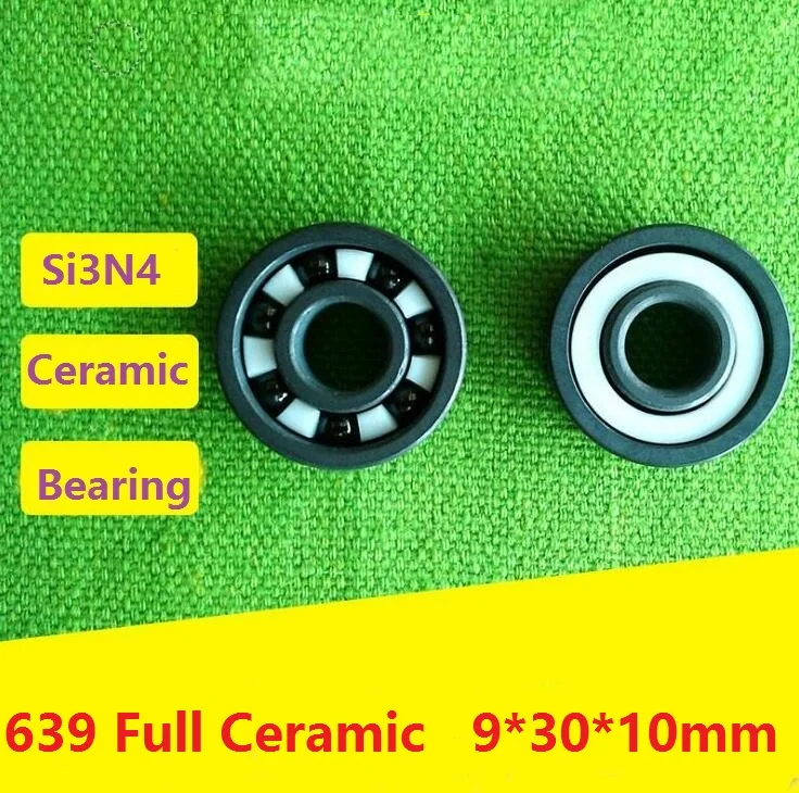 4pcs/10pcs 639 full Si3N4 Ceramic bearing 9x30x10 mm Ceramic deep groove ball bearings 9*30*10 mm
4pcs/10pcs 639 full Si3N4 Ceramic bearing 9x30x10 mm Ceramic deep groove ball bearings 9*30*10 mm