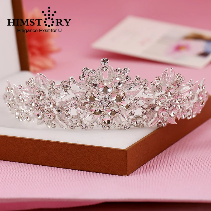 HIMSTORY Elegance FLower and Leaves Bridal Tiaras Crown Headband Clear Crystal Rhinestone Pageant Bride Hair Accessories
HIMSTORY Elegance FLower and Leaves Bridal Tiaras Crown Headband Clear Crystal Rhinestone Pageant Bride Hair Accessories