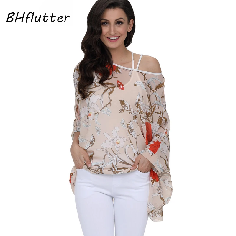 BHflutter Plus Size 2018 New Style Blouse Shirt Women Casual Loose Summer Blouses Tops Floral Print Batwing Chiffon Blouse Blusa
BHflutter Plus Size 2018 New Style Blouse Shirt Women Casual Loose Summer Blouses Tops Floral Print Batwing Chiffon Blouse Blusa