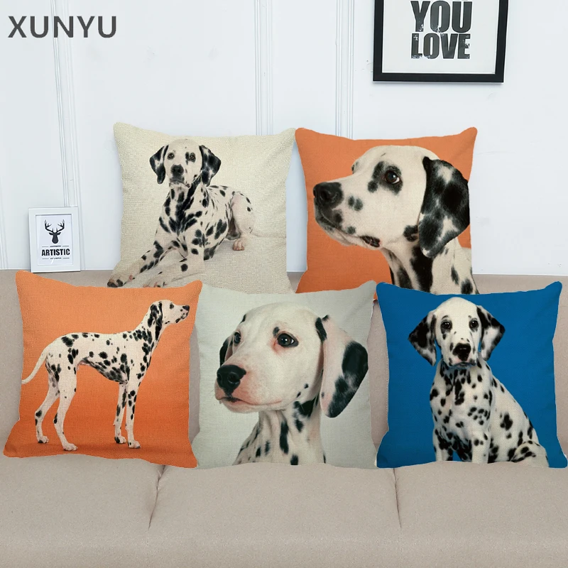 XUNYU Cute Pet Dog Dalmatian Pattern Linen Pillow Case Cushion Cover Home Sofa Square Pillow Cover 45x45cm BZ163
XUNYU Cute Pet Dog Dalmatian Pattern Linen Pillow Case Cushion Cover Home Sofa Square Pillow Cover 45x45cm BZ163