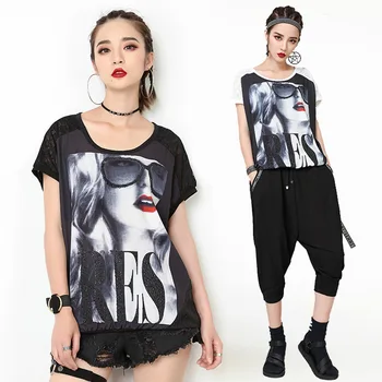 New Women Summer High Street Fashion O Neck Short Bat Sleeve Sexy Lace Patchwork T Shirt Tops Female Casual Oversize Loose Tees
New Women Summer High Street Fashion O Neck Short Bat Sleeve Sexy Lace Patchwork T Shirt Tops Female Casual Oversize Loose Tees