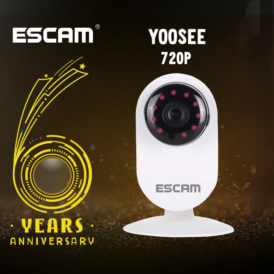 YooSee QF605 HD 720P ONVIF Home Camera Mini IP Camera Night Vision IR-CUT 3.6mm H2.64
YooSee QF605 HD 720P ONVIF Home Camera Mini IP Camera Night Vision IR-CUT 3.6mm H2.64