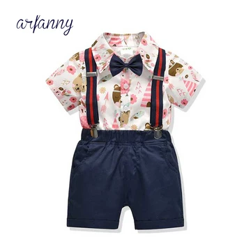 Baby Spring And Summer Clothes Kids Suits Handsome Print Childrenshirt Suit Boy Baby Set 1-5Y Children Bow tie Clothing
Baby Spring And Summer Clothes Kids Suits Handsome Print Childrenshirt Suit Boy Baby Set 1-5Y Children Bow tie Clothing
