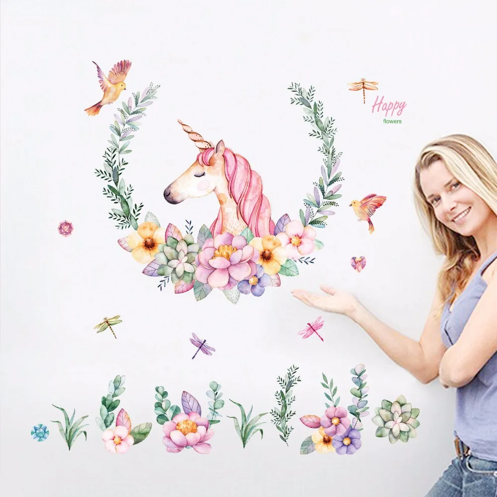 Europe Style Unicorn Wreath Wall Stickers Living room Bedroom Bathroom Sofa Background Wall Decor Eco-friendly Art Decals dc8
Europe Style Unicorn Wreath Wall Stickers Living room Bedroom Bathroom Sofa Background Wall Decor Eco-friendly Art Decals dc8