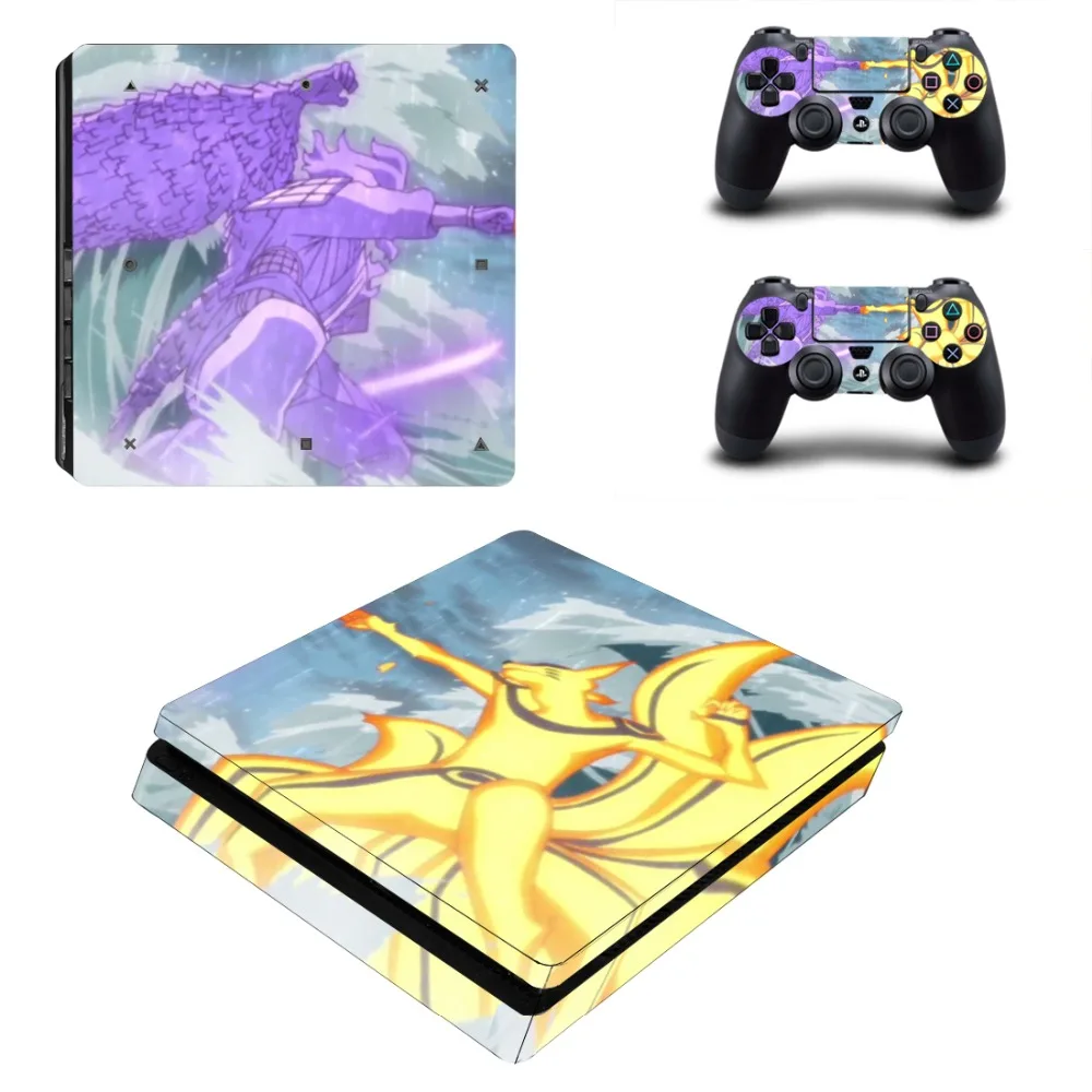Аниме Наруто PS4 тонкий стикер кожи наклейка для PlayStation 4 консоль и 2 контроллера