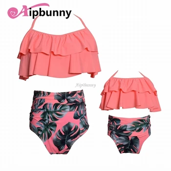 Aipbunny Falbala Print Mom and baby High Waisted Bikinis 2018 maillot de bain femme Swimwear Bathing Suit Women Swimsuit biquini
Aipbunny Falbala Print Mom and baby High Waisted Bikinis 2018 maillot de bain femme Swimwear Bathing Suit Women Swimsuit biquini