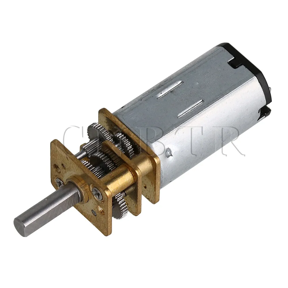 CNBTR 41x12x10mm 60RPM N30 DC 6V Micro Speed Reduction Gear Motor with Mini Gearbox Wheel 440g Torque 1:296 Ratio for DIY 
CNBTR 41x12x10mm 60RPM N30 DC 6V Micro Speed Reduction Gear Motor with Mini Gearbox Wheel 440g Torque 1:296 Ratio for DIY