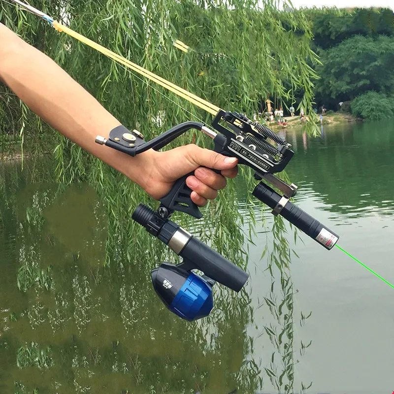Black Hunting Bow Catapult Outdoor Powerful Slingshot for Shooting Crossbow Bow With Green Laser Hunting Accessories
Black Hunting Bow Catapult Outdoor Powerful Slingshot for Shooting Crossbow Bow With Green Laser Hunting Accessories