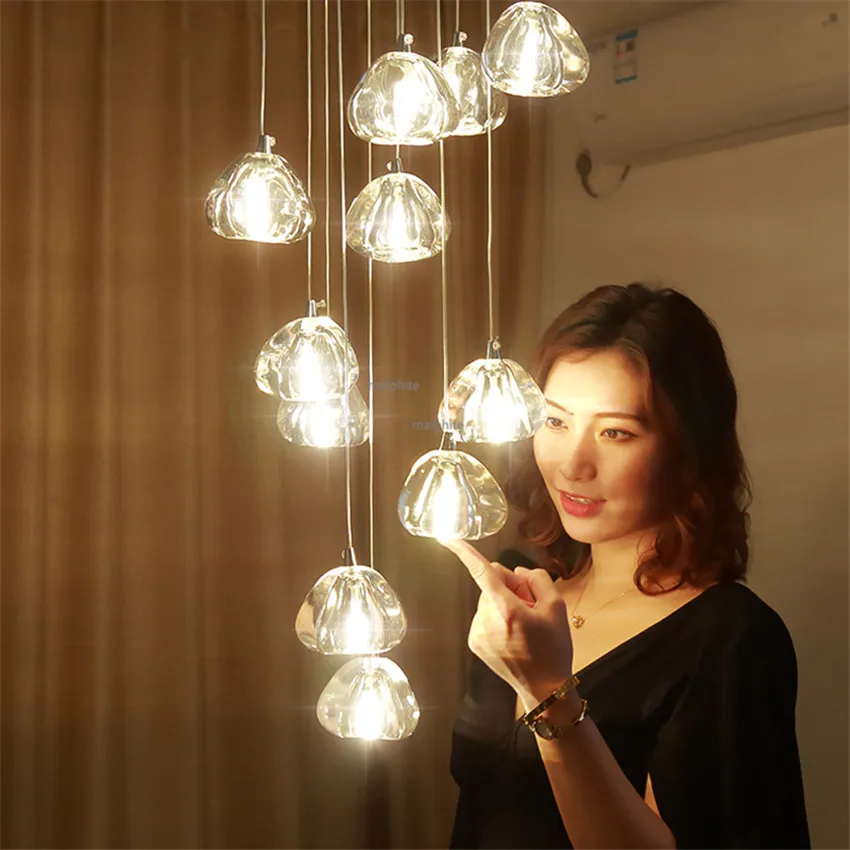 Nordic LED Crystal Ball Pendant Lamp Living Room Bedroom Modern Home Decor Lighting Light Fixture Hotel Simple Pendant Lights
Nordic LED Crystal Ball Pendant Lamp Living Room Bedroom Modern Home Decor Lighting Light Fixture Hotel Simple Pendant Lights