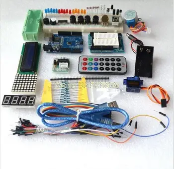 free shipping Starter Kit for Arduino/ Step Motor /Servo/ 1602 LCD/ Breadboard/ jumper Wire/ UNO R3 / MB-102 / ULN2003
free shipping Starter Kit for Arduino/ Step Motor /Servo/ 1602 LCD/ Breadboard/ jumper Wire/ UNO R3 / MB-102 / ULN2003