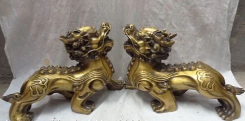 Details about 15" China Bronze FengShui Foo Fu Dog Lion Dragon Kylin Unicorn Statue Pair discount 30%
Details about 15" China Bronze FengShui Foo Fu Dog Lion Dragon Kylin Unicorn Statue Pair discount 30%