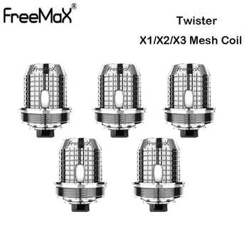 5pcs/lot FreeMax Twister SS316L X1 Mesh Coil 0.12ohm X2 Mesh Coil 0.2ohm X3 Mesh Coil 0.15ohm For Freemax Fireluke 2 Twister Kit
5pcs/lot FreeMax Twister SS316L X1 Mesh Coil 0.12ohm X2 Mesh Coil 0.2ohm X3 Mesh Coil 0.15ohm For Freemax Fireluke 2 Twister Kit