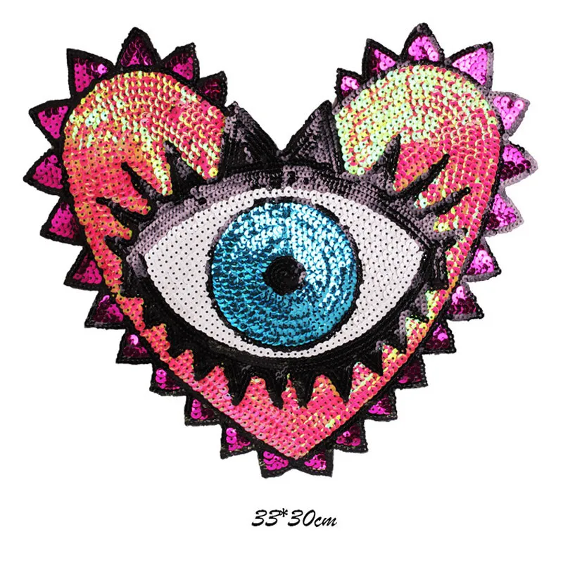 Lychee Life Sequins Heart Shaped Eyes Embroidery Patch Sew On Applique DIY Sewing Material for Clothes
Lychee Life Sequins Heart Shaped Eyes Embroidery Patch Sew On Applique DIY Sewing Material for Clothes