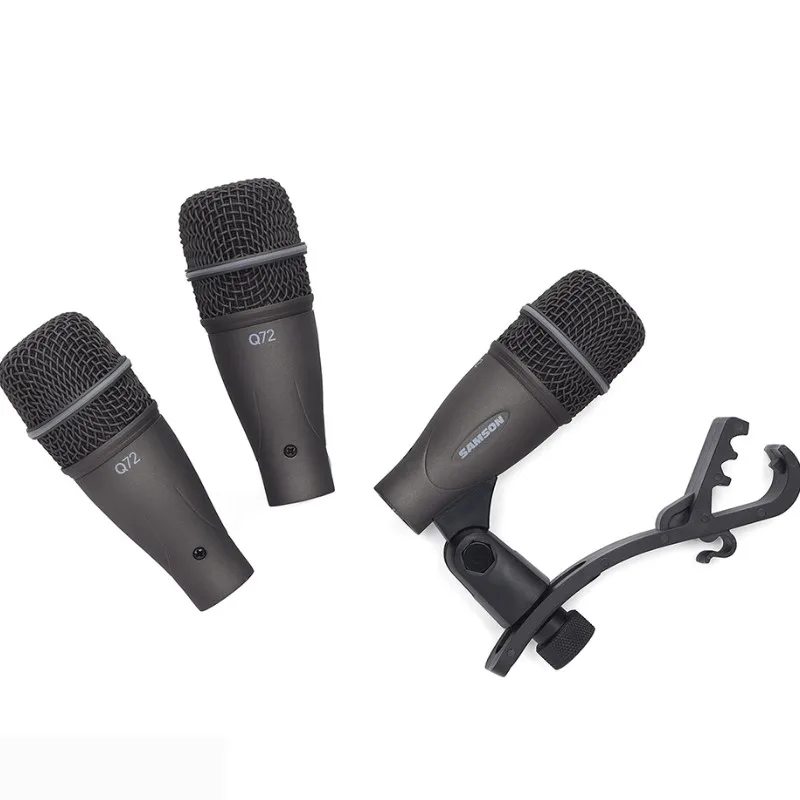 Samson DK703 3-Piece Drum Microphone Kit 3 pieces Q72 Mic+swivel mounts for snare drums and toms stage performance and recording
Samson DK703 3-Piece Drum Microphone Kit 3 pieces Q72 Mic+swivel mounts for snare drums and toms stage performance and recording
