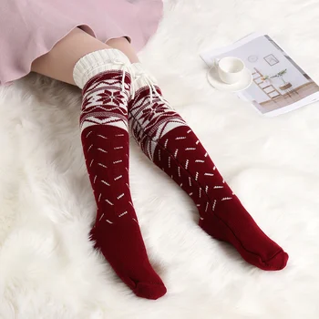 Women Fashion Christmas Stockings Knit Long Stockings Winter Warm Extra Long Thigh High Over Knee Knit Leggings for Women Girl
Women Fashion Christmas Stockings Knit Long Stockings Winter Warm Extra Long Thigh High Over Knee Knit Leggings for Women Girl