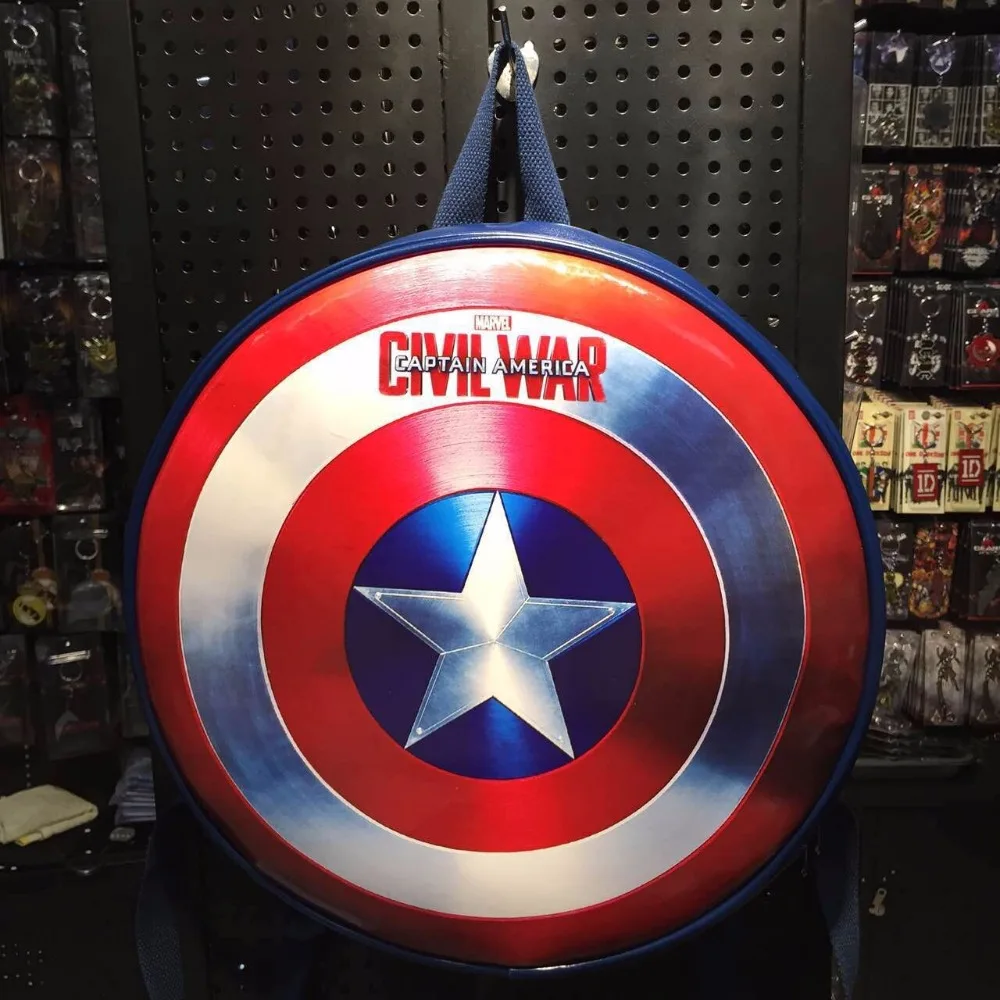 2018 Fashion The Captain America shield backpack Small bule Backpacks Special personality Women Bags American film Character bag
2018 Fashion The Captain America shield backpack Small bule Backpacks Special personality Women Bags American film Character bag