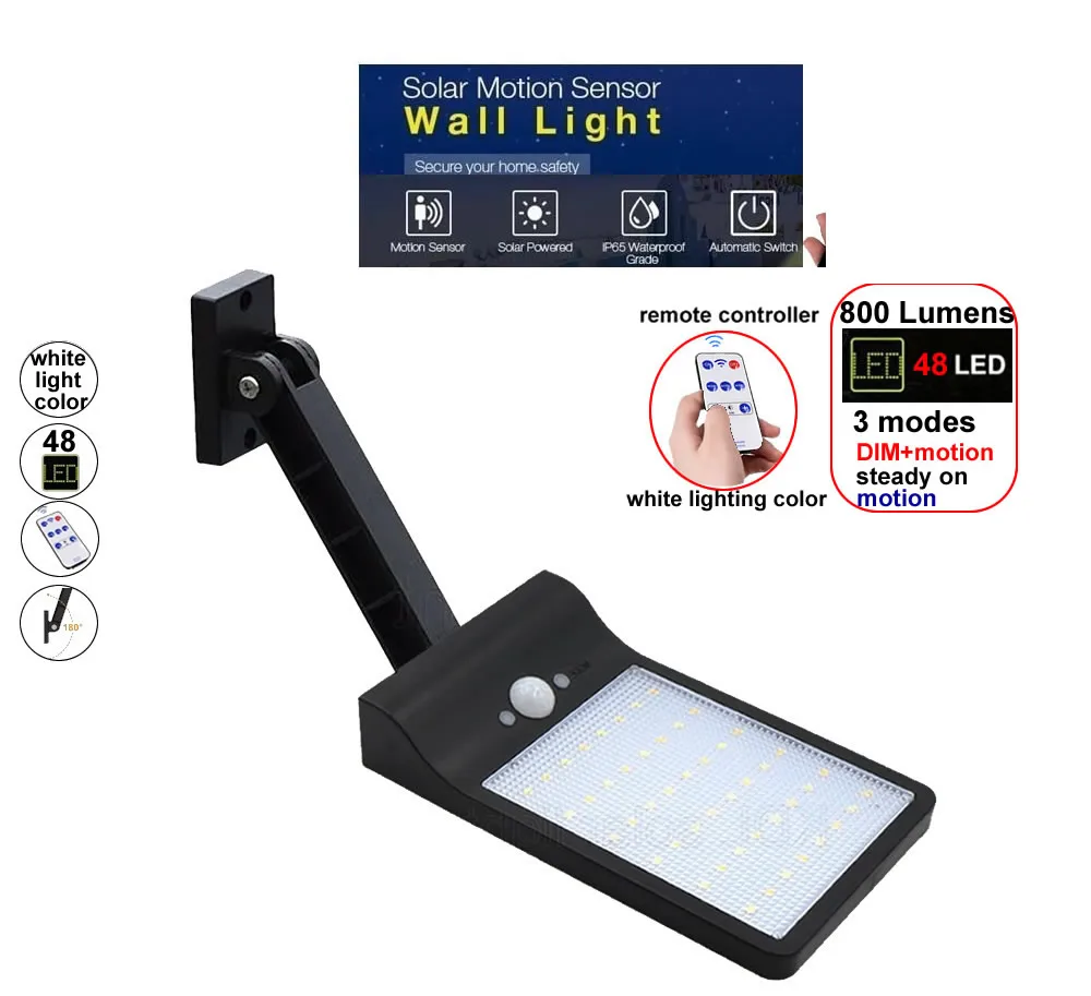 solar street light new 48 LED 800 LM Outdoor Solar Power Street Wall Lamp PIR Motion Sensor G spot flood bul Lamps fo
solar street light new 48 LED 800 LM Outdoor Solar Power Street Wall Lamp PIR Motion Sensor G spot flood bul Lamps fo