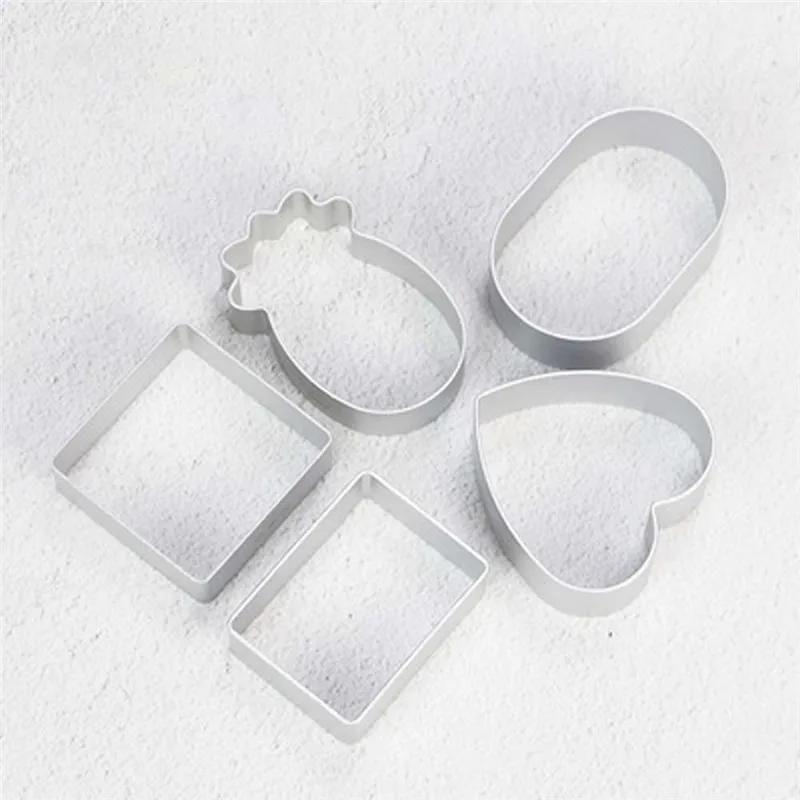 4 pattern Cookie Cutter Aluminum Oval Pineapple Square Rectangular shape Biscuit Cookie Cutter Pastry Cake Baking Tool
4 pattern Cookie Cutter Aluminum Oval Pineapple Square Rectangular shape Biscuit Cookie Cutter Pastry Cake Baking Tool