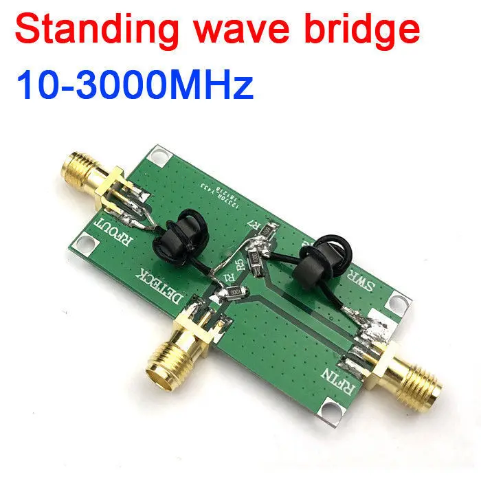 10M-3000MHz Standing Wave Ratio Reflective Bridge SWR RF Directional Bridge FOR RF network circuit Antenna measurement debugging
10M-3000MHz Standing Wave Ratio Reflective Bridge SWR RF Directional Bridge FOR RF network circuit Antenna measurement debugging