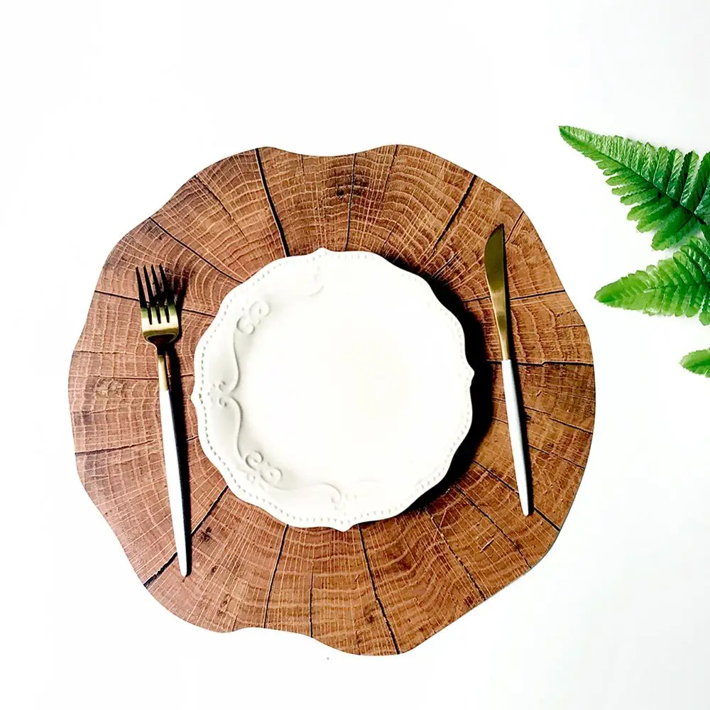 PVC 2Pcs Wooden Grain Coaster Dinning Plate Mat Tableware Accessories Anti-Slip Thermal Insulation Pads Party Table Decoration
PVC 2Pcs Wooden Grain Coaster Dinning Plate Mat Tableware Accessories Anti-Slip Thermal Insulation Pads Party Table Decoration