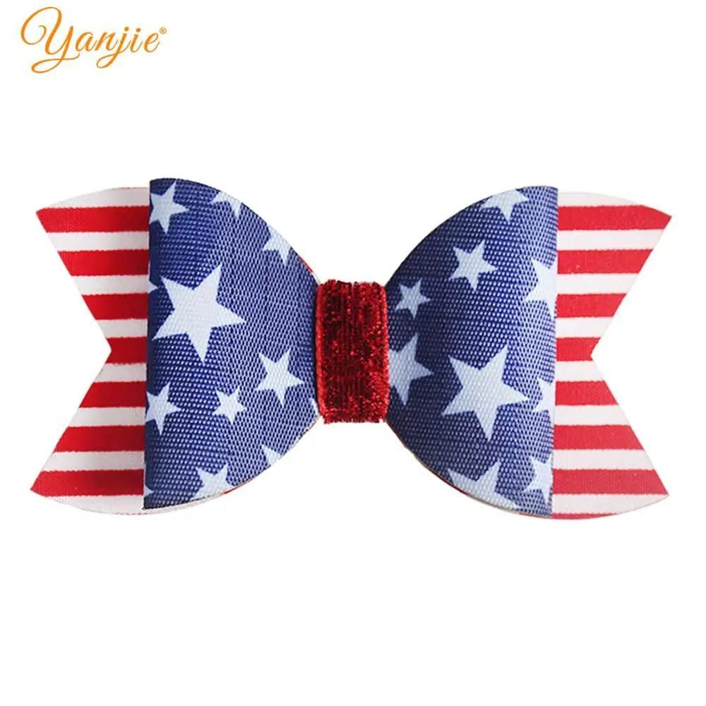 2019 July 4th Kids Girls 3.5'' Leather Hair Bow Barrette Hair Clips Printed DIY Hair Accessories Solid Elastic Nylon Headband
2019 July 4th Kids Girls 3.5'' Leather Hair Bow Barrette Hair Clips Printed DIY Hair Accessories Solid Elastic Nylon Headband