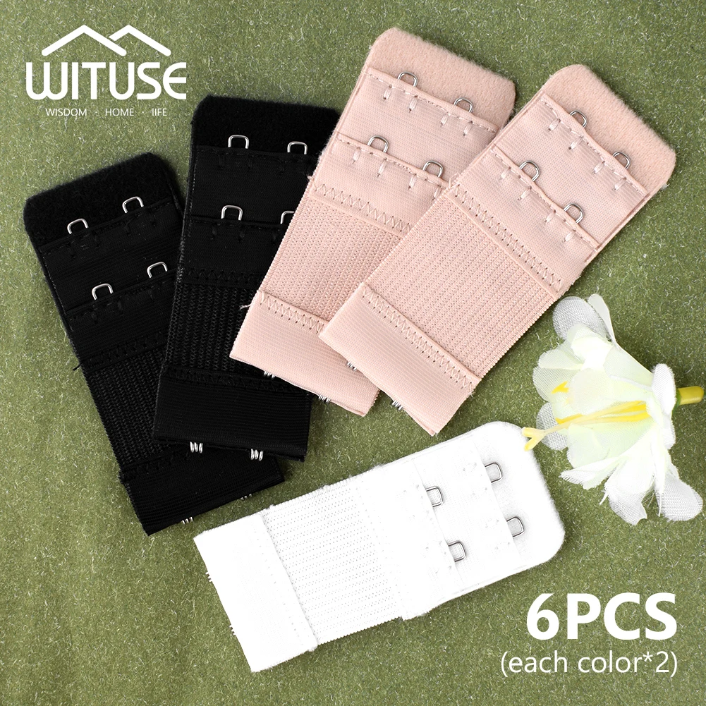 6 Pcs 2/3 Rows 2/3/4 Hooks Bra Extenders set Ladies Clasp Strap Women Bra Strap Extender Prolong Tools 3 Colors Black White Nude
6 Pcs 2/3 Rows 2/3/4 Hooks Bra Extenders set Ladies Clasp Strap Women Bra Strap Extender Prolong Tools 3 Colors Black White Nude