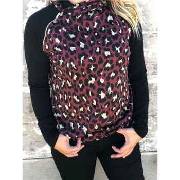 Turtleneck Long Sleeve Loose Hoodies Women Leopard Print High Neck Sweatshirt Jumper Pullover Tops
Turtleneck Long Sleeve Loose Hoodies Women Leopard Print High Neck Sweatshirt Jumper Pullover Tops