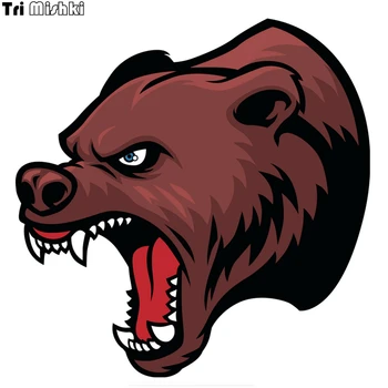 Tri Mishki WCS125 14*14cm brown angry grizzly bear head car sticker funny colorful car stickers auto automobile decals
Tri Mishki WCS125 14*14cm brown angry grizzly bear head car sticker funny colorful car stickers auto automobile decals