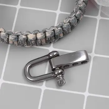 Stainless Steel U Anchor Shackle Screw Pin Paracord Bracelet Buckle Outdoor Survival Rope Fittings
Stainless Steel U Anchor Shackle Screw Pin Paracord Bracelet Buckle Outdoor Survival Rope Fittings
