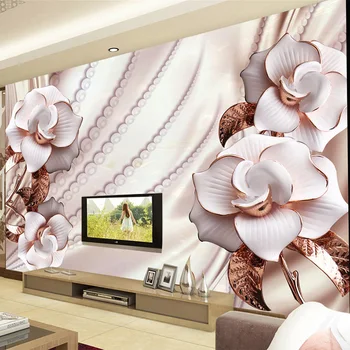 Photo Wallpaper 3D Jewelry Flower European Style Luxury Mural Living Room TV Sofa Backdrop Wall Home Decor Papel De Parede Sala
Photo Wallpaper 3D Jewelry Flower European Style Luxury Mural Living Room TV Sofa Backdrop Wall Home Decor Papel De Parede Sala