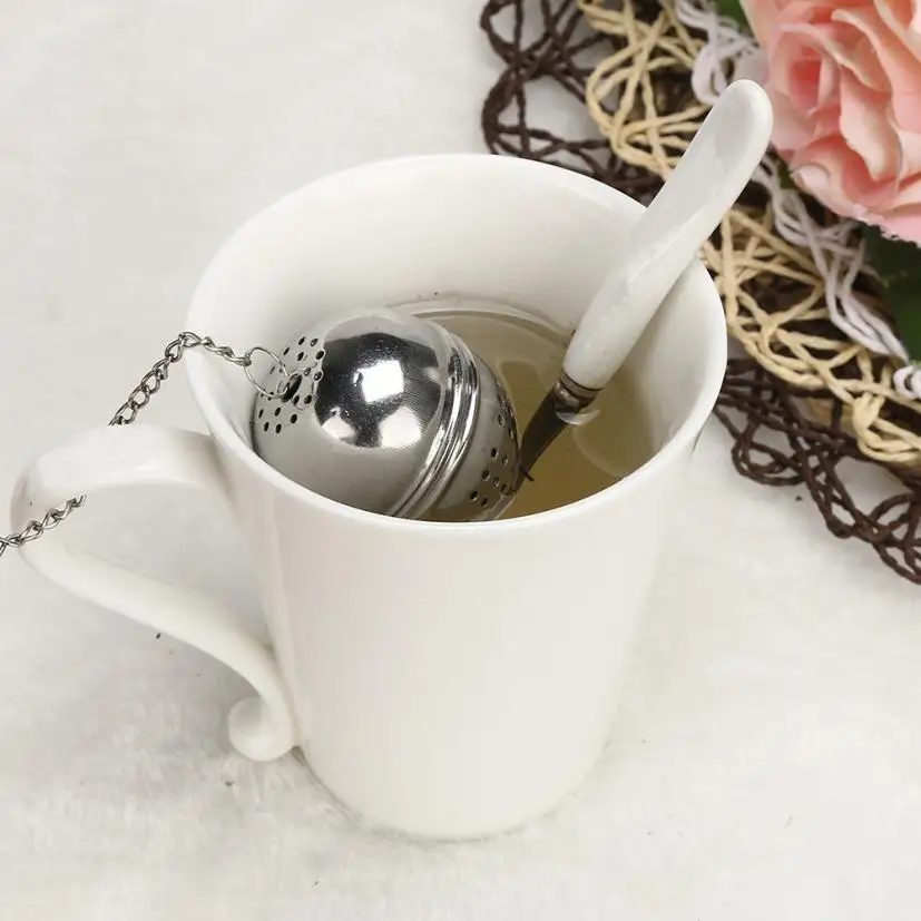 Stainless Steel Tea Ball Infuser Loose Tea Leaf Strainer Herbal Spice Filter Diffuser Levert Dropship 3AP18
Stainless Steel Tea Ball Infuser Loose Tea Leaf Strainer Herbal Spice Filter Diffuser Levert Dropship 3AP18