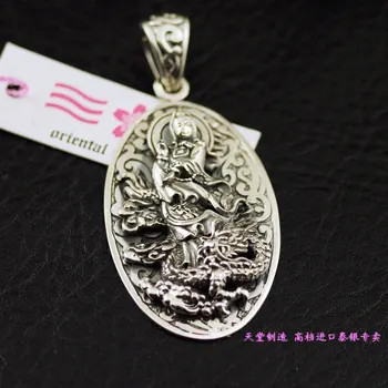 

Thai silver man pendant Oriental vibrations 925 pure silver pendants for man and woman