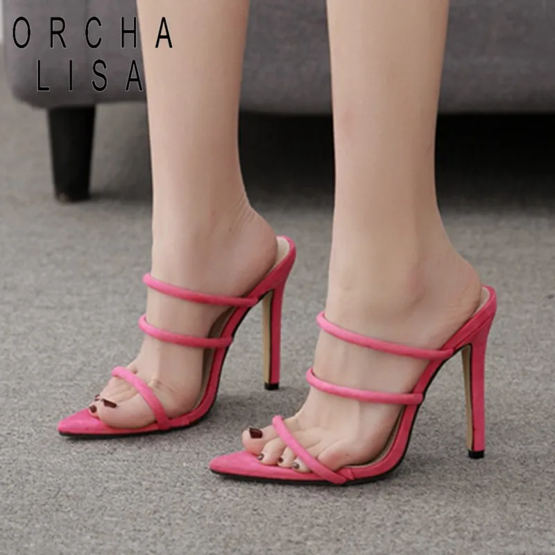 ORCHA LISA 2019 Summer New Shoes Woman flock fluorescent Mules glitter Peep toe Slides High heel Slippers Slip on Sandals
ORCHA LISA 2019 Summer New Shoes Woman flock fluorescent Mules glitter Peep toe Slides High heel Slippers Slip on Sandals
