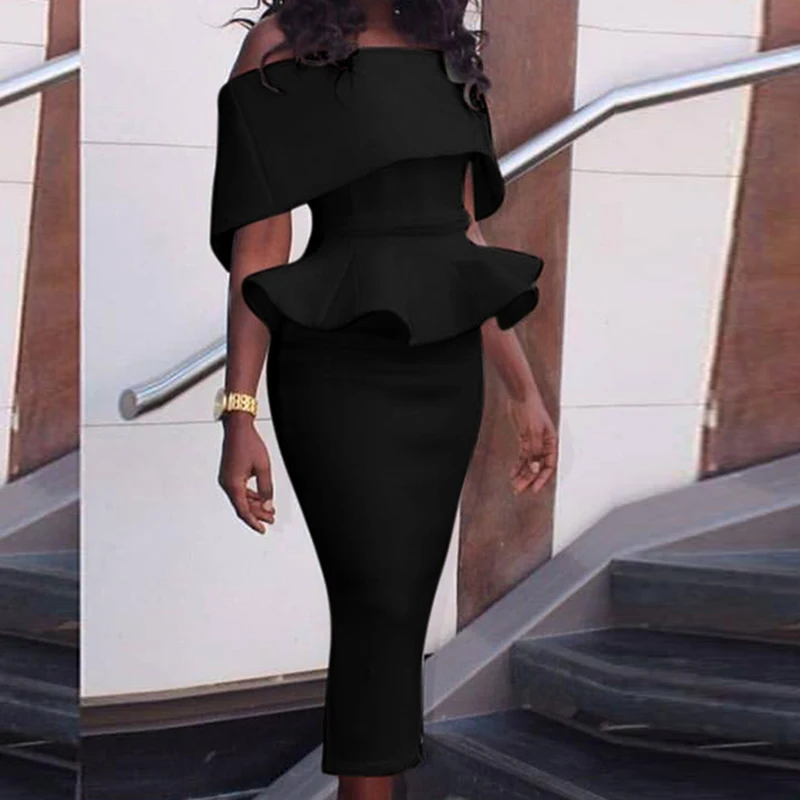 Dress 2019 Women Sexy Slim Package Hip Ruffles Summer Party Dresses Pencil Sheath Dress Vestidos Clothes LJ9148Y
Dress 2019 Women Sexy Slim Package Hip Ruffles Summer Party Dresses Pencil Sheath Dress Vestidos Clothes LJ9148Y
