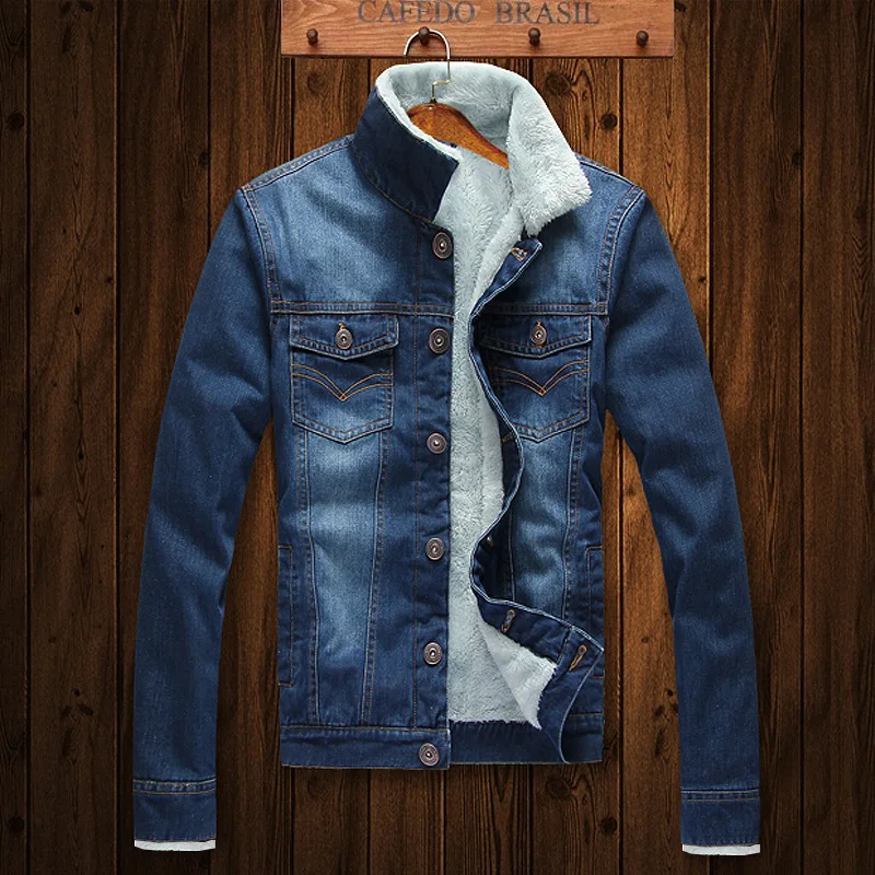 Winter Mens Casual Denim Jackets Korean Warm Fleece Slim Fit Jeans Coat for Male Chamarras Para Hombre
Winter Mens Casual Denim Jackets Korean Warm Fleece Slim Fit Jeans Coat for Male Chamarras Para Hombre
