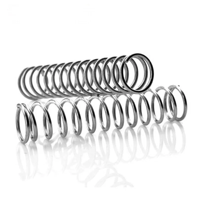 

5pcs 1.8mm Wire diameter Stainless steel Compression springs Y-type Pressure spring 18mm-20mm Outside diameter 10-50mm Length