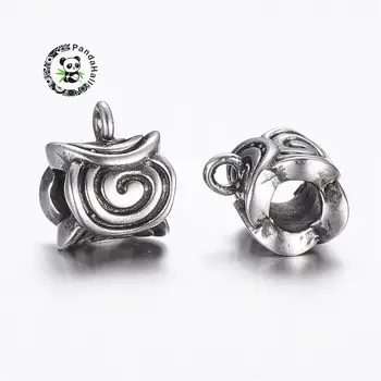 304 Stainless Steel Hanger Links Bail Beads Antique Silver Color 11x13x9mm Hole: 2mm and 4.8mm
304 Stainless Steel Hanger Links Bail Beads Antique Silver Color 11x13x9mm Hole: 2mm and 4.8mm