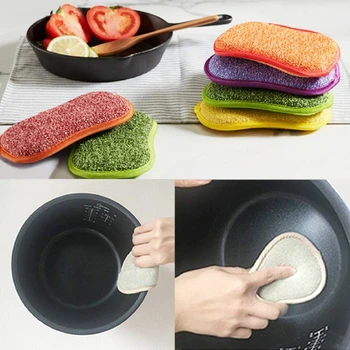 IALJ Top Antibacterial Microfiber Kitchen Scouring Pads Double Side Sponges Scourer Non Odor Dish Scrubber Brush, Great for No
IALJ Top Antibacterial Microfiber Kitchen Scouring Pads Double Side Sponges Scourer Non Odor Dish Scrubber Brush, Great for No