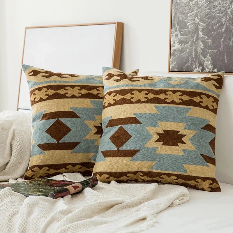 Embroidery Pillow Cover BOHO Cushion Cover 100% Cotton Wedding Pillow Cover Boho Home Decor, Custom Size and Color 45X45CM/40CMR
Embroidery Pillow Cover BOHO Cushion Cover 100% Cotton Wedding Pillow Cover Boho Home Decor, Custom Size and Color 45X45CM/40CMR